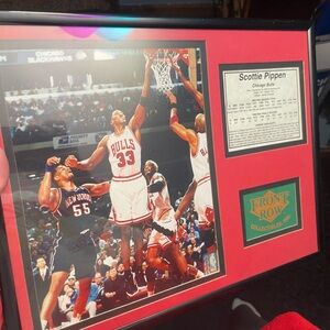 Scottie Pippin Framed Basketball Memorabilia